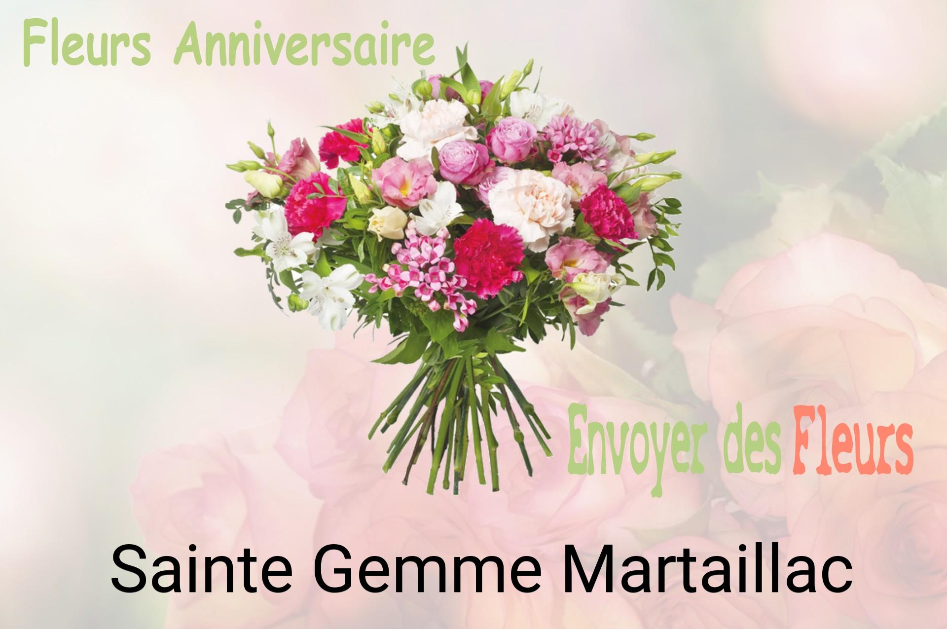 Bouquet de fleurs d’anniversaire livré à Sainte-Gemme-Martaillac